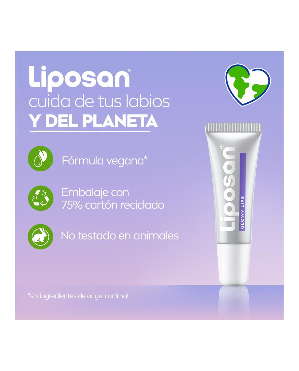 Imagen 6 de Protector Labial Glowy Lips Clear 4,8 Gr Liposan