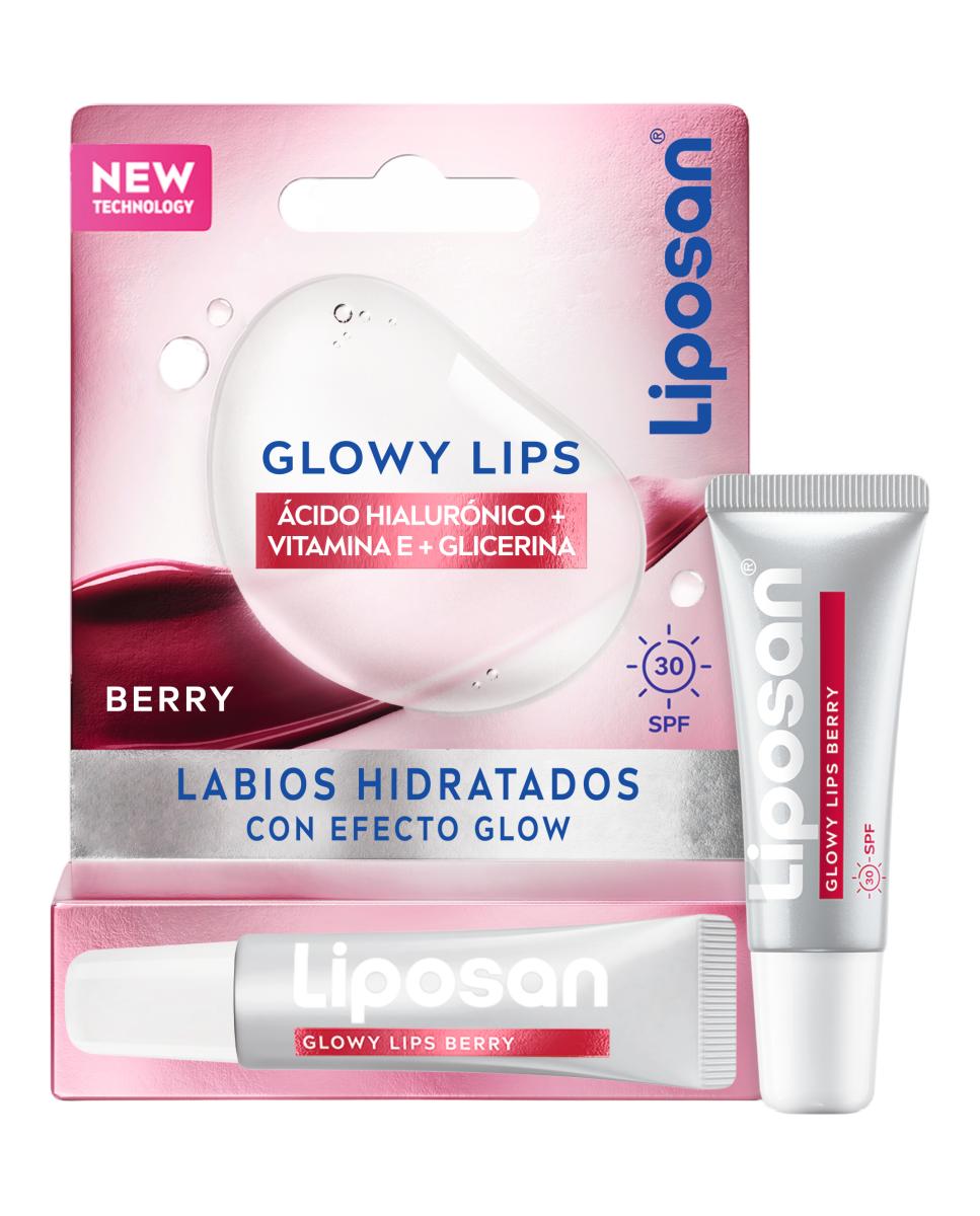NIVEA - Protector Labial Glowy Berry Lips Clear 4,8 Gr Liposan.