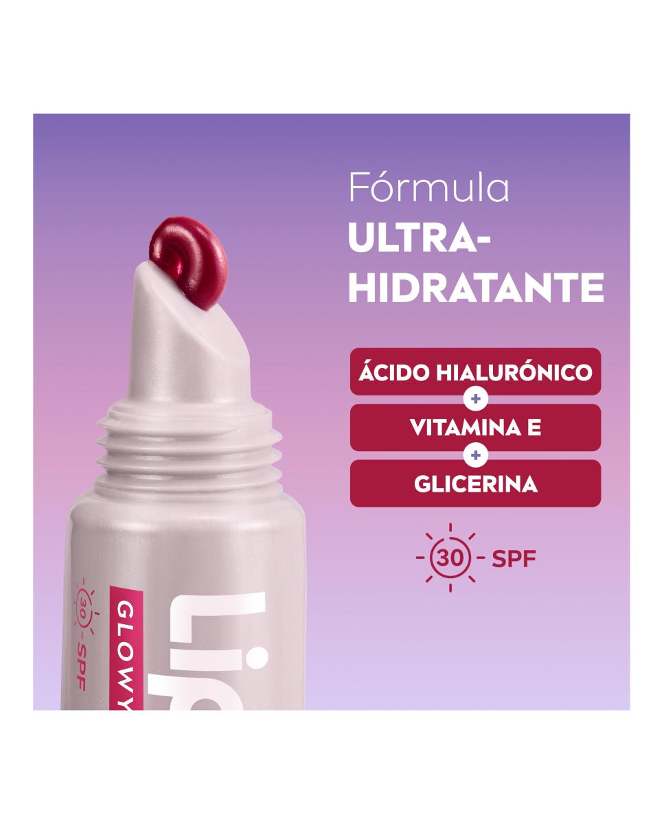 Protector Labial Glowy Berry Lips Clear 4,8 Gr Liposan 4