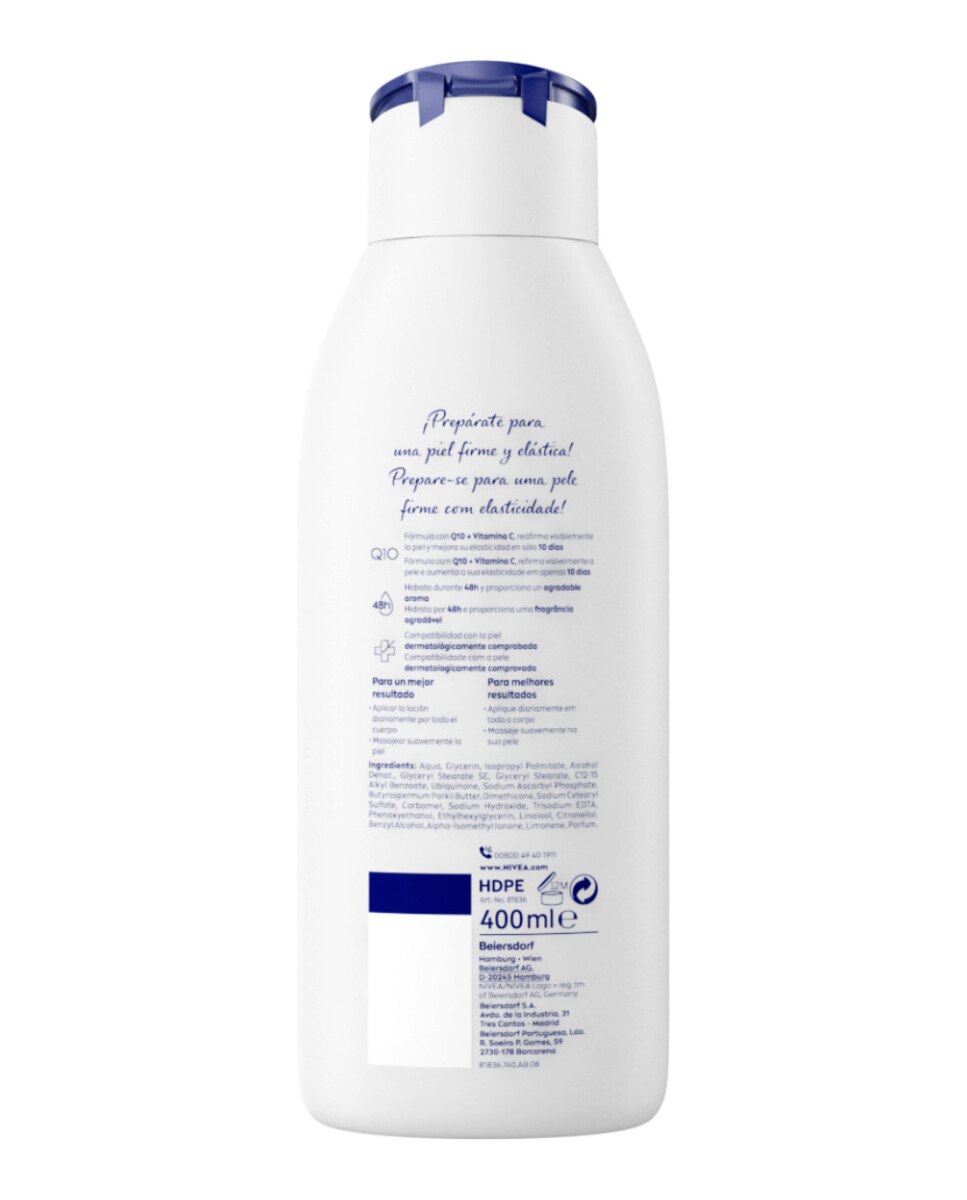 Loción Corporal Q10 Reafirmante Piel Normal 400 ml Nivea - 400 ml 2