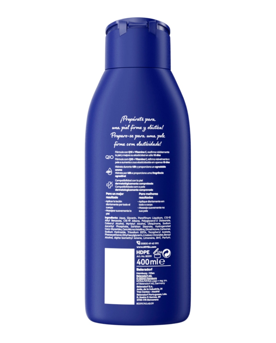Loción Corporal Q10 Body Milk Reafirmante Piel Seca 400 ml Nivea - 400 ml 2