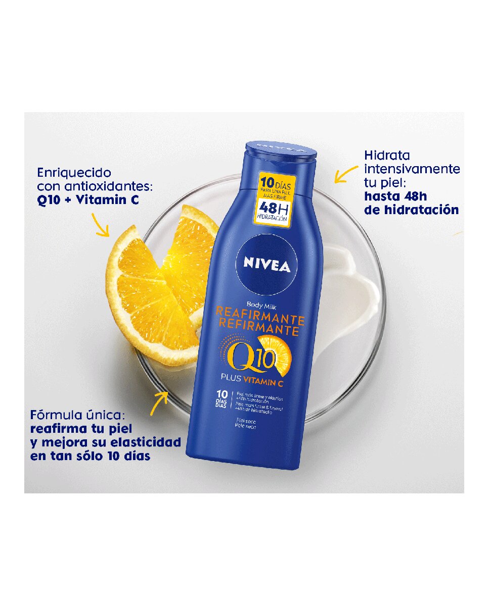 Loción Corporal Q10 Body Milk Reafirmante Piel Seca 400 ml Nivea - 400 ml 3