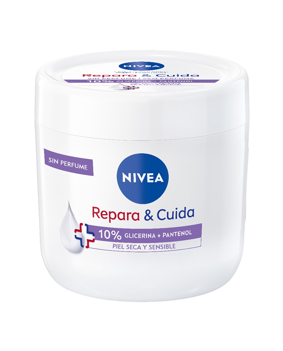 Imagen 0 de Crema Corporal Hidratante Repara & Cuida Glicerina y Pantenol 400 ml Nivea