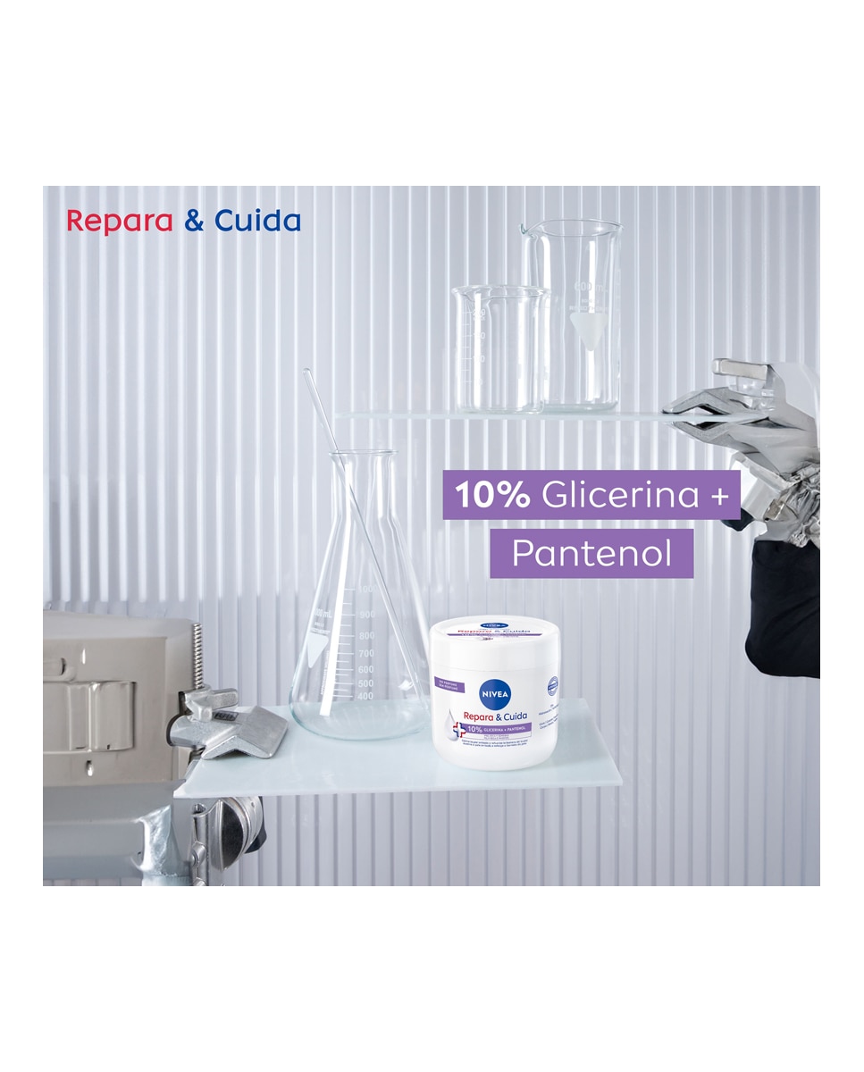 Crema Corporal Hidratante Repara & Cuida Glicerina y Pantenol 400 ml Nivea 5