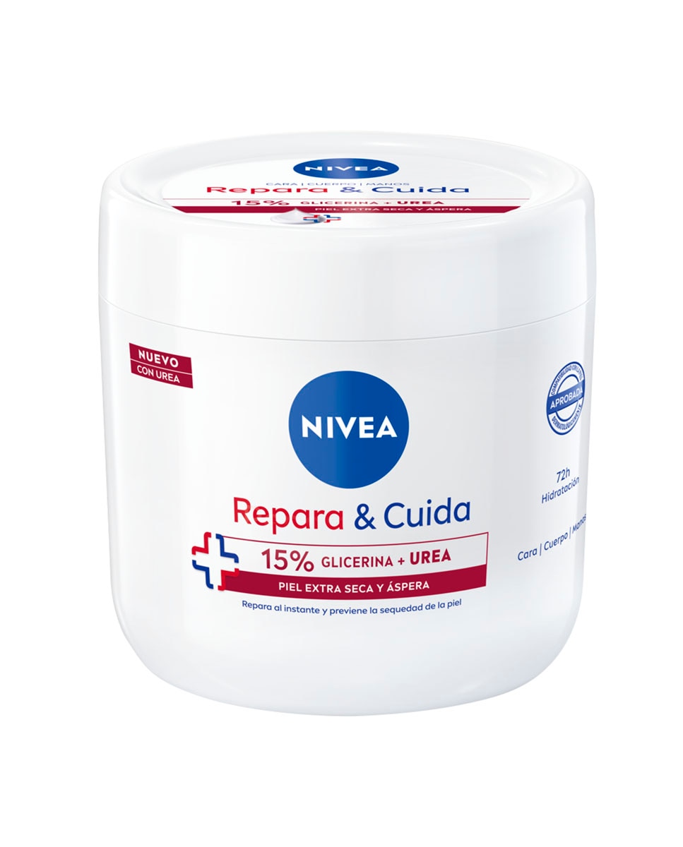 Imagen 0 de Crema Corporal Hidratante Repara & Cuida Glicerina y Urea 400 ml Nivea