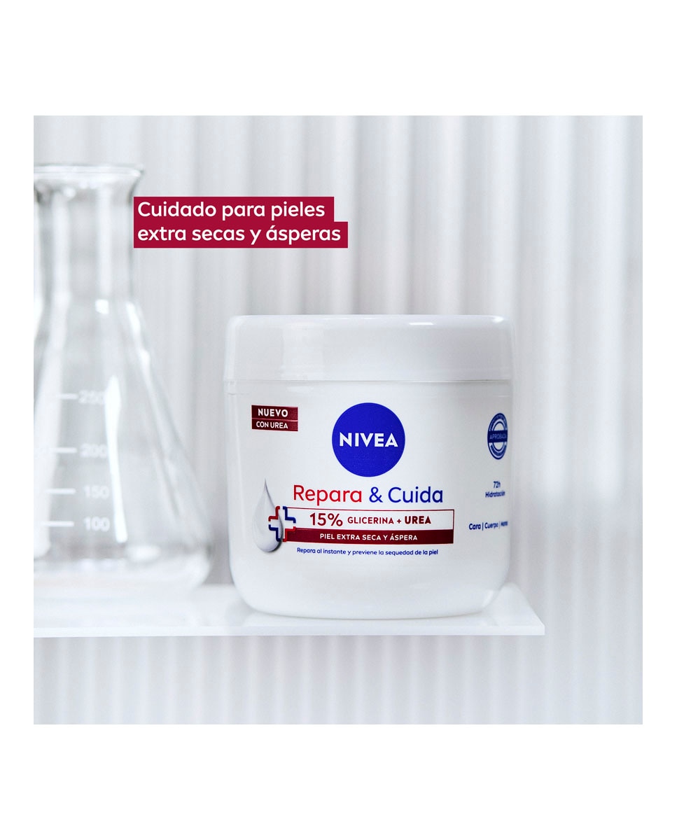 Crema Corporal Hidratante Repara & Cuida Glicerina y Urea 400 ml Nivea 4