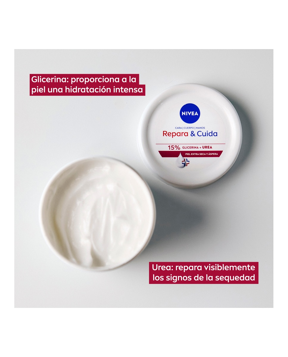Crema Corporal Hidratante Repara & Cuida Glicerina y Urea 400 ml Nivea 9