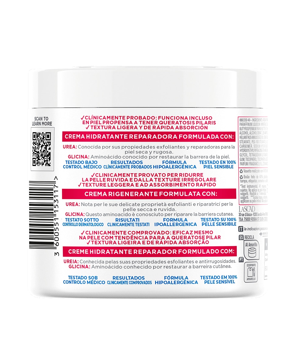 Crema Cuerpo Tarro Urea Mixa - 400 ml 3