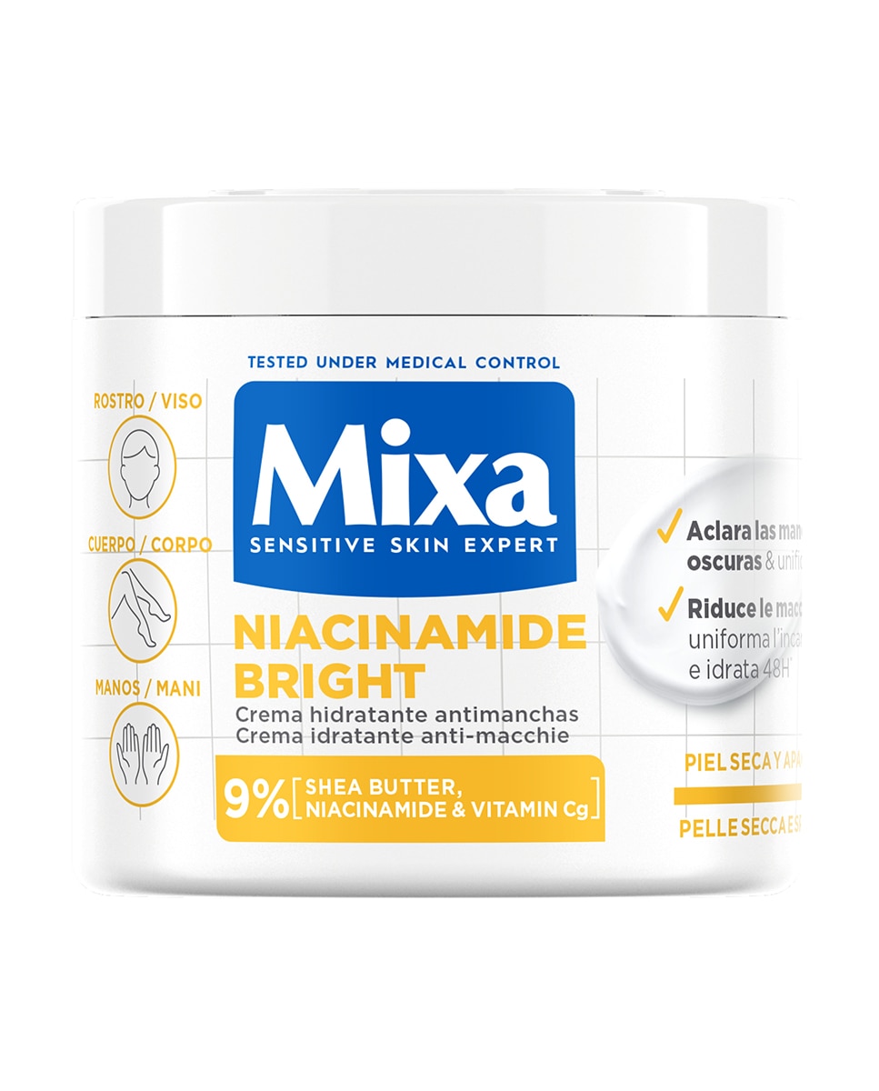 Mixa - Crema Cuerpo Tarro Niacinamida 400 ml Mixa.