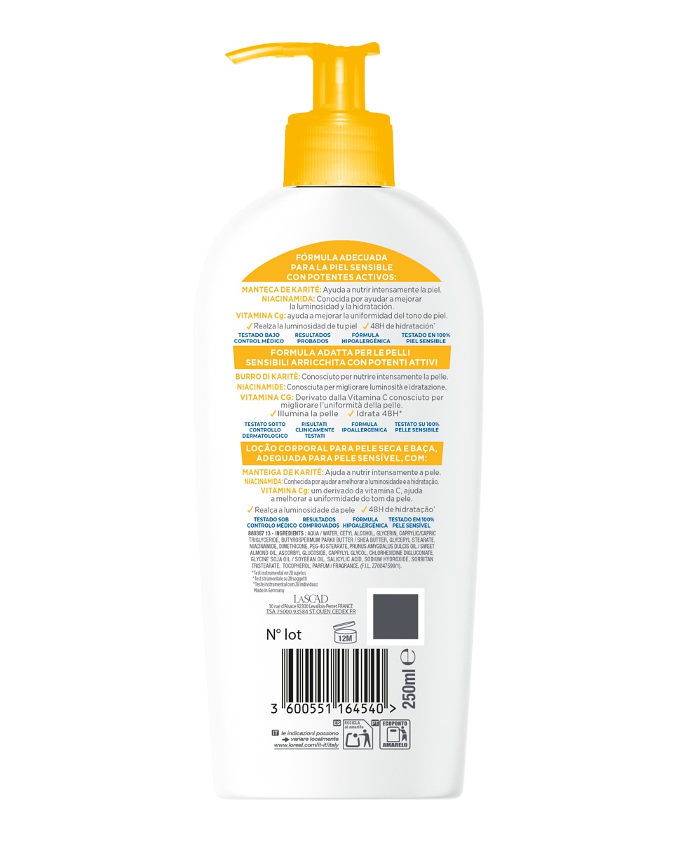 Locion Niacinamida Mixa - 250 ml 2