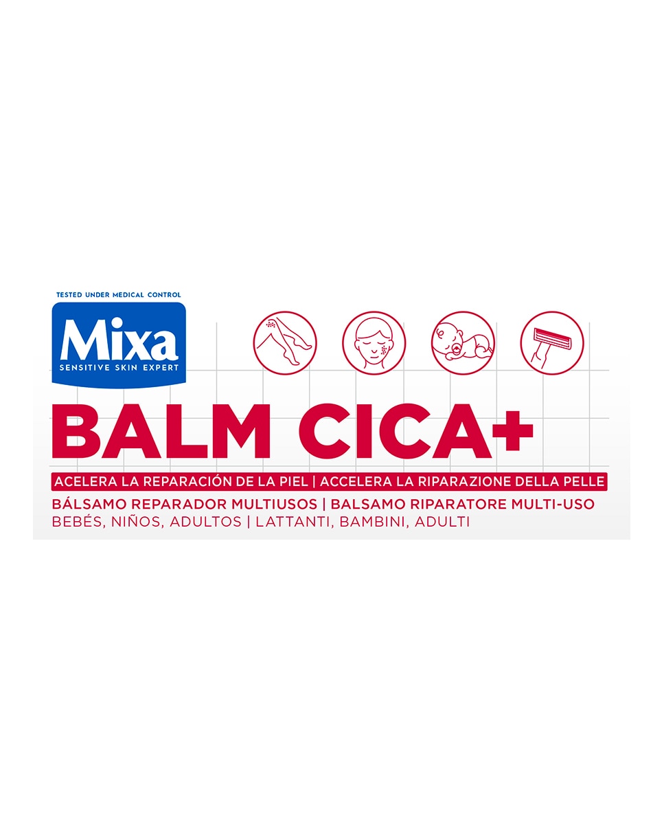 Bálsamo Reparador Multiusos Balm Cica+ Mixa - 50 ml 3