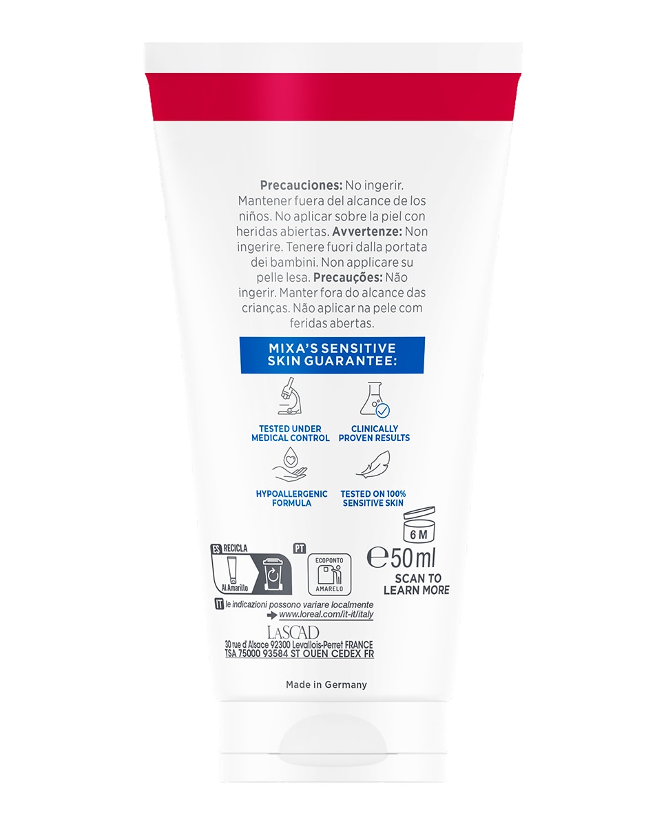 Bálsamo Reparador Multiusos Balm Cica+ Mixa - 50 ml 6