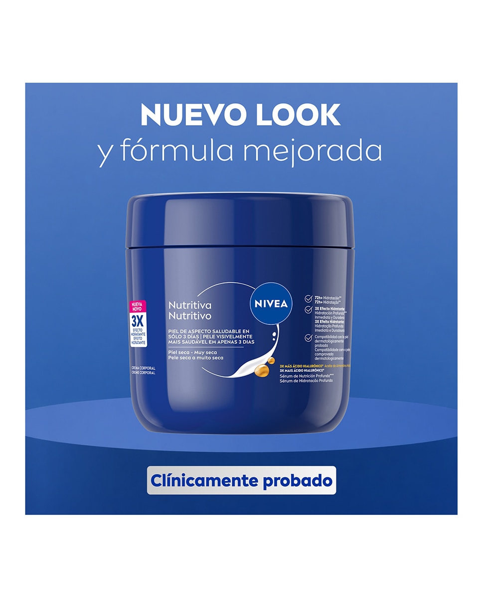 Imagen 7 de Crema Corporal Nutritiva 400 Ml Nivea - 400 ml