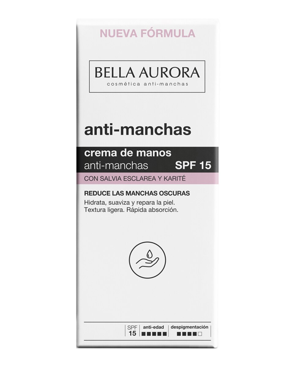 Crema de manos anti-manchas SPF 15 Bella Aurora - 50 ml 4