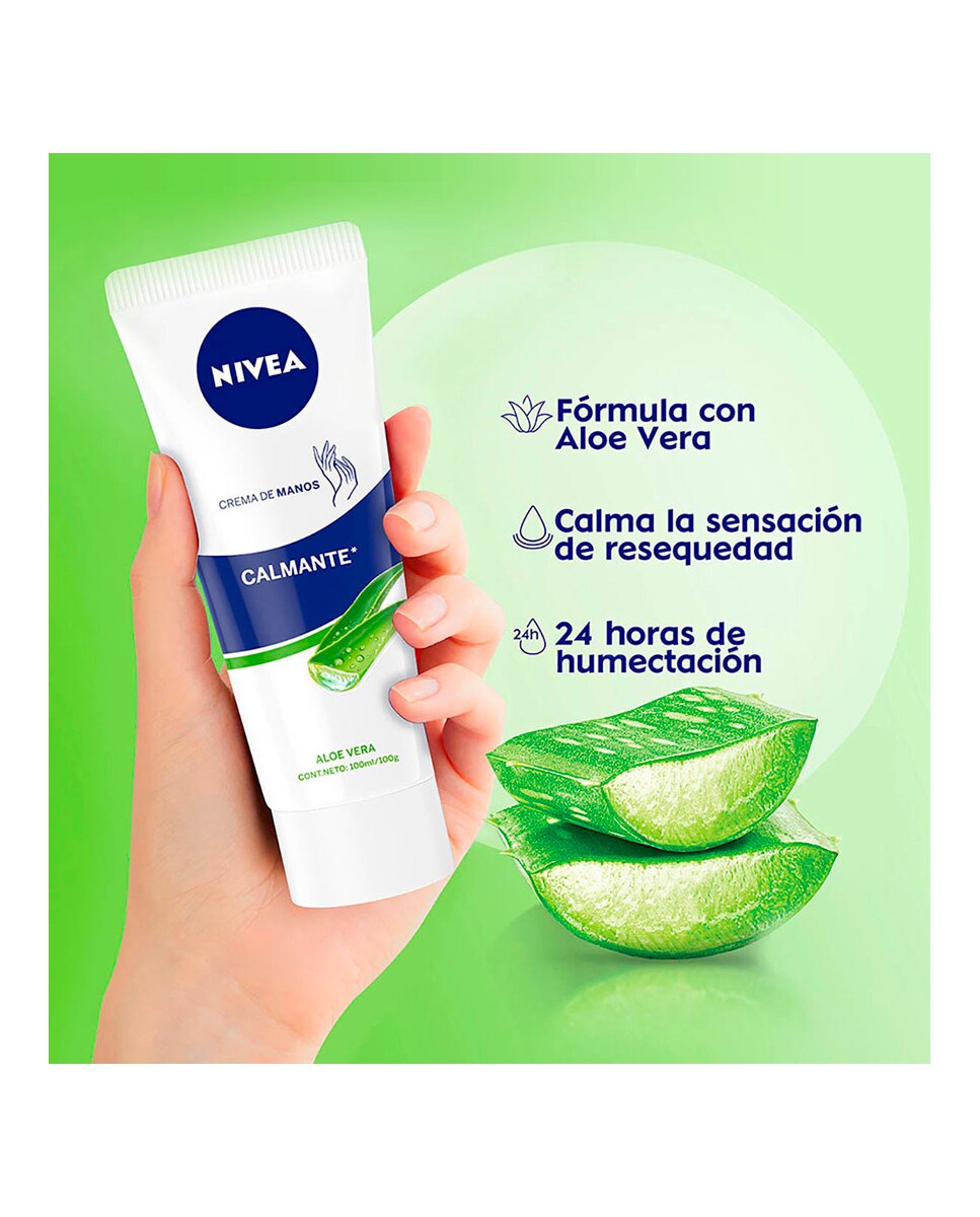 Crema De Manos Calmante Con Aloe Vera 100 ml Nivea - 100 ml 3