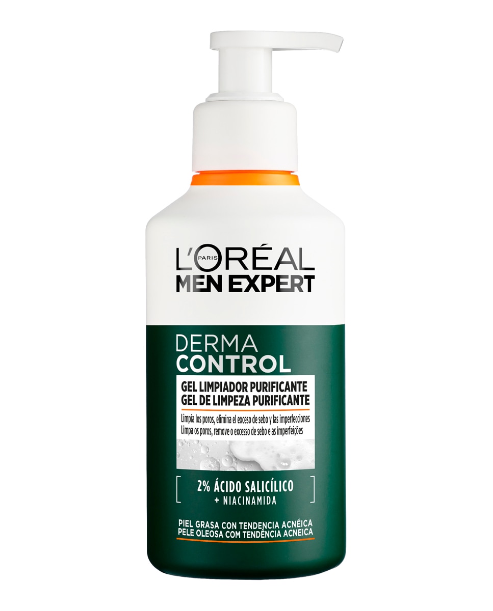 L'Oréal Men Expert - Gel Limpiador Purificante Derma Control 260 ml L'oreal Men Expert.