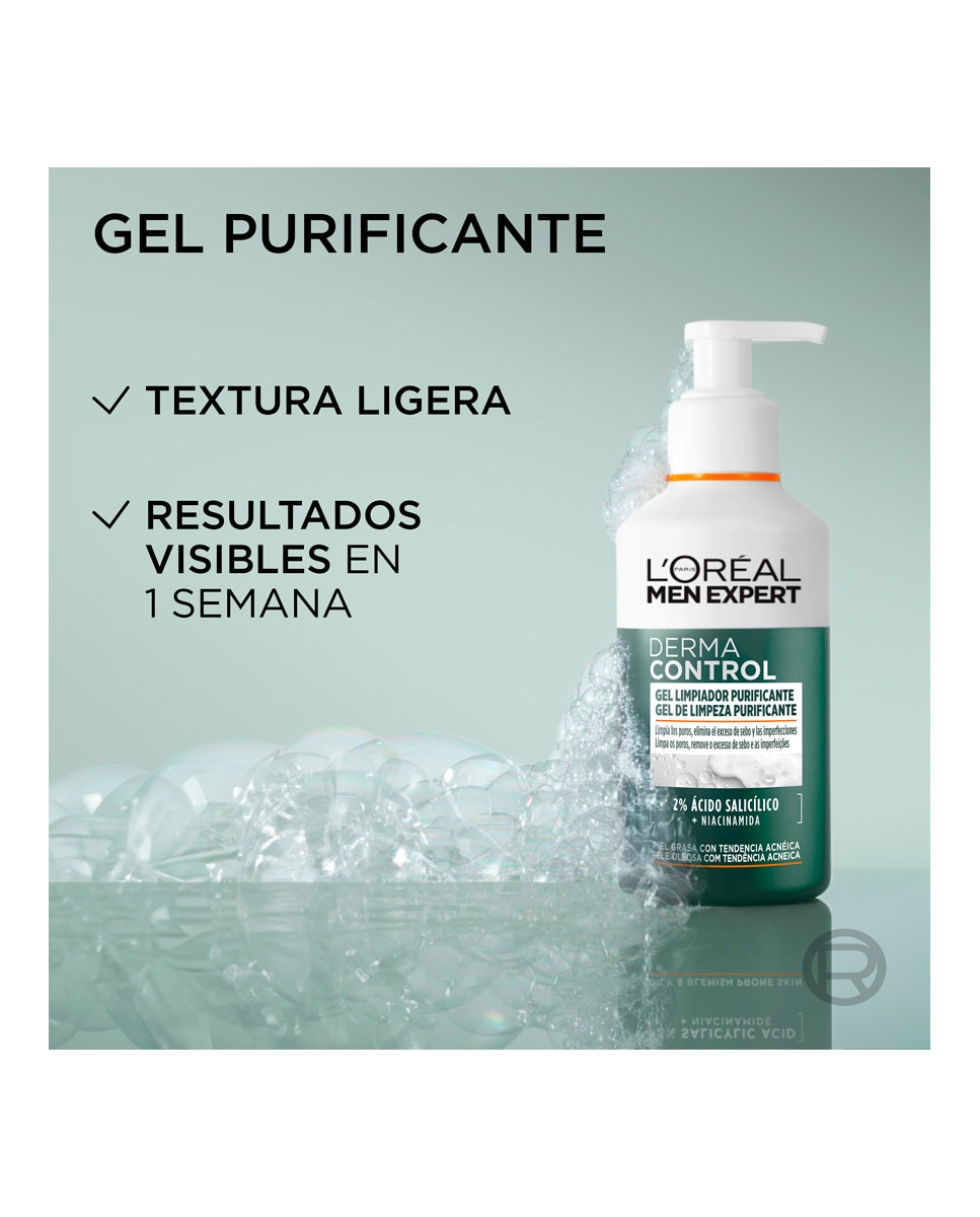 Gel Limpiador Purificante Derma Control 260 ml L'oreal Men Expert - 260 ml 4
