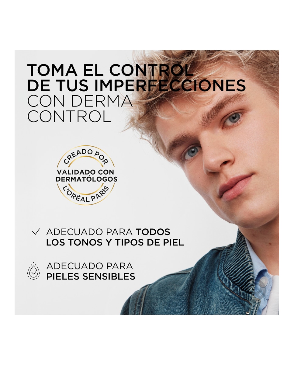 Gel Limpiador Purificante Derma Control 260 ml L'oreal Men Expert - 260 ml 10