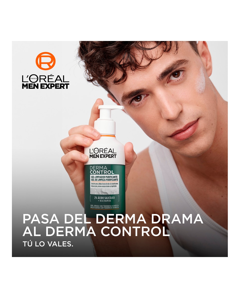 Gel Limpiador Purificante Derma Control 260 ml L'oreal Men Expert - 260 ml 11