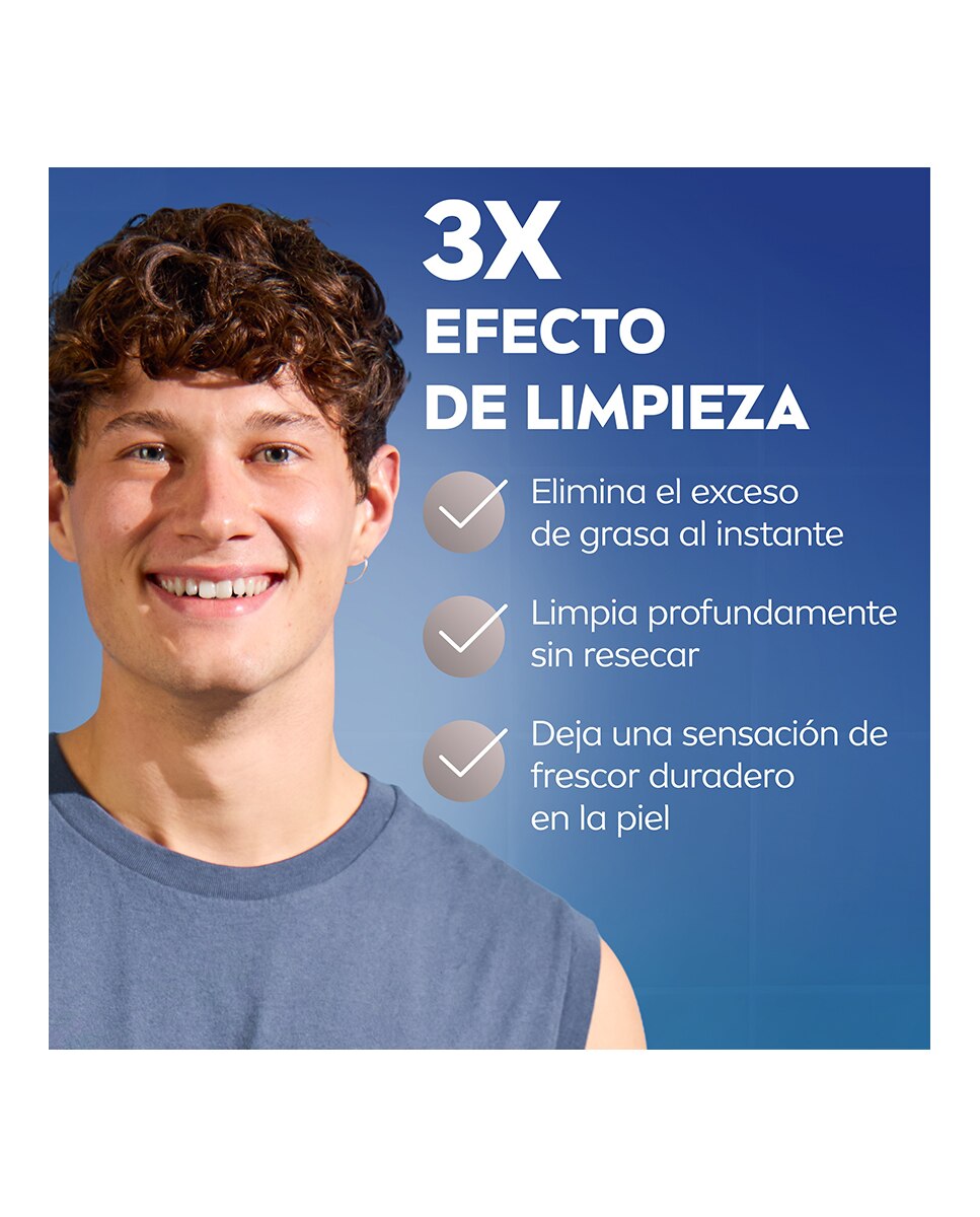 Gel Limpiador Facial Hydrocare 100 ml NIVEA MEN - 100 ml 3