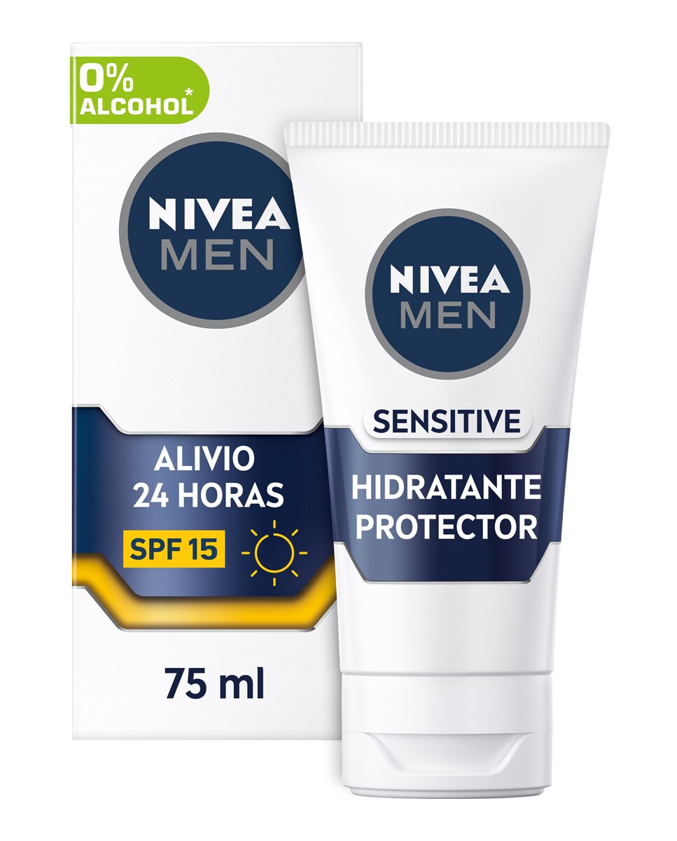 Hidratante Protector Sensitive Fp15 75 ml Nivea Men 1