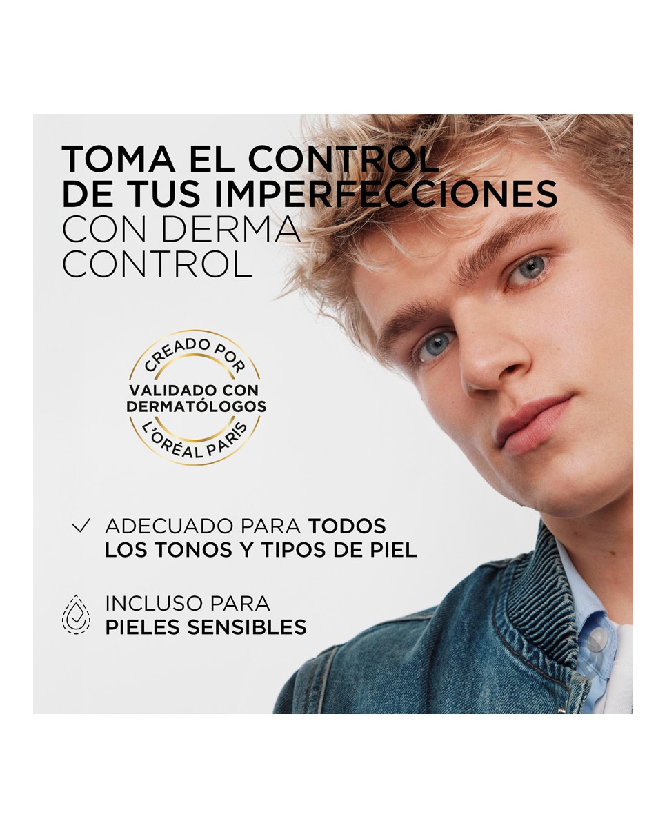 Crema Hidratante Facial SPF30 Derma Control Oil-Control L'oreal Men Expert - 40 ml 10