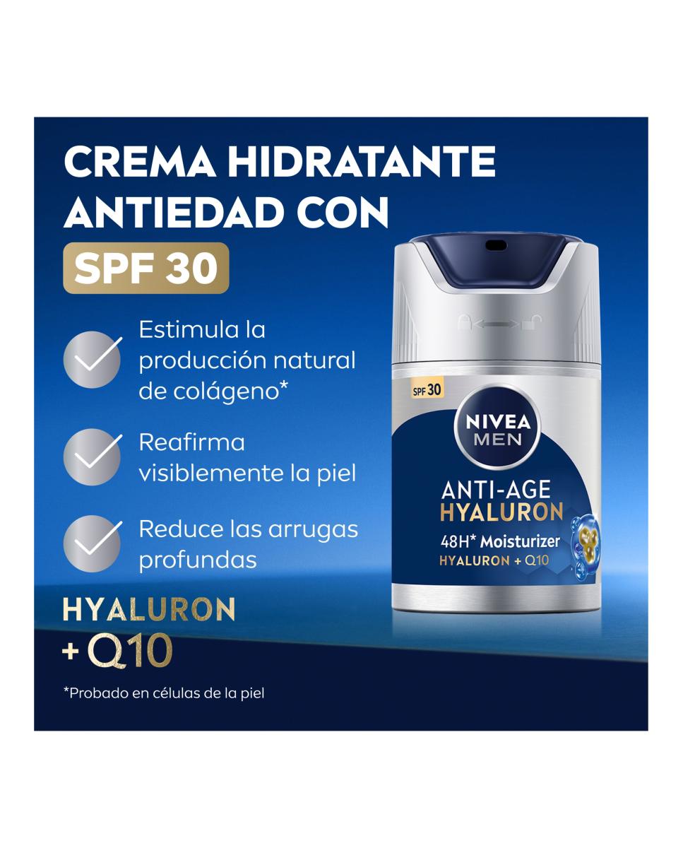 Imagen 3 de NIVEA MEN Crema Hidratante Anti-Age Power FP30