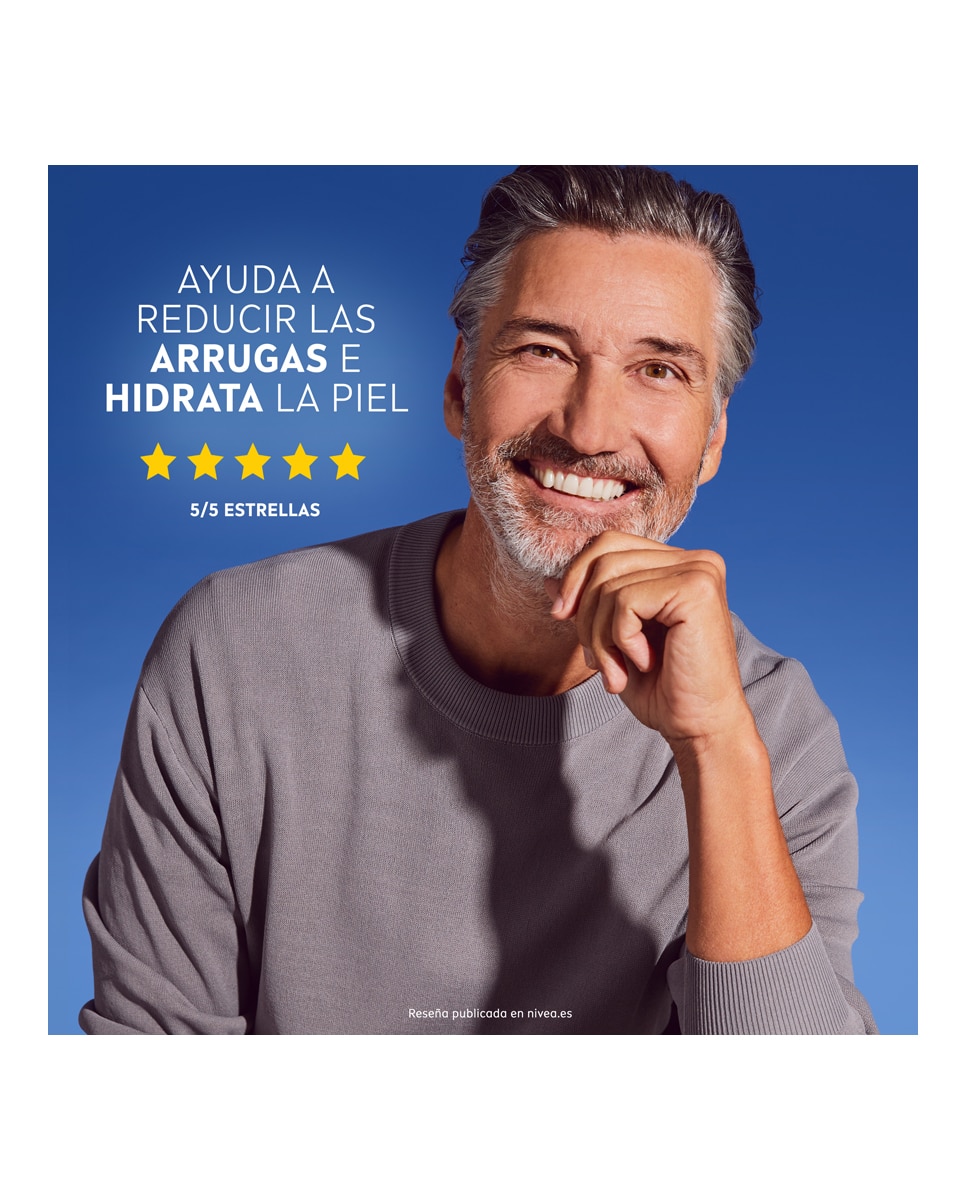 Imagen 8 de Gel Facial Hyaluron Hidratante Antiedad 50 ml Nivea Men - 50 ml