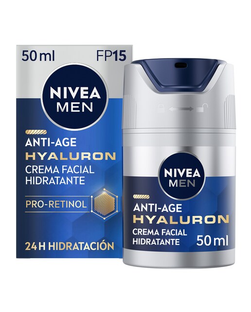 Imagen 0 de Crema De Día Hyaluron Hidratante Antiedad Fp15 50 ml Nivea Men