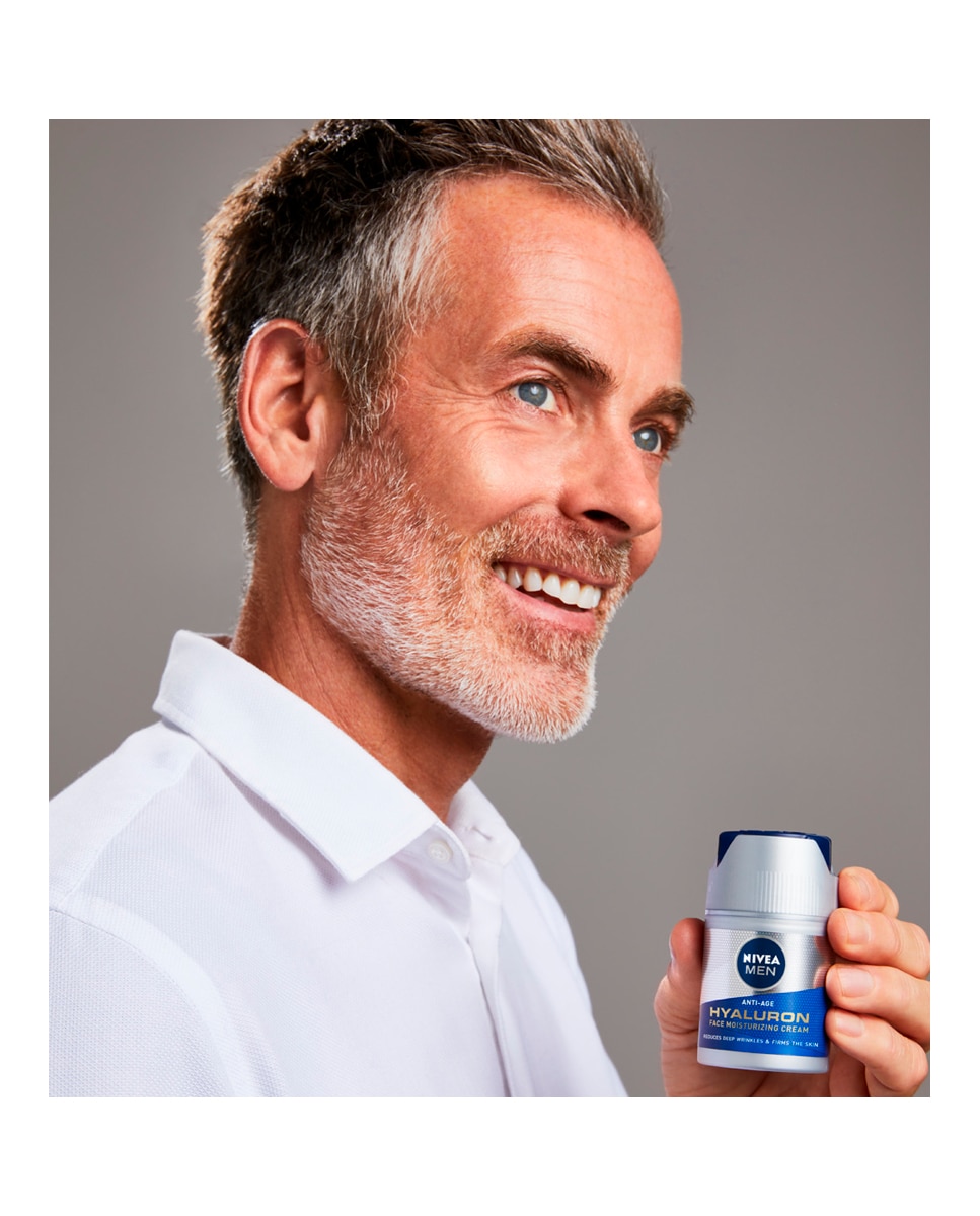 Imagen 6 de Crema De Día Hyaluron Hidratante Antiedad Fp15 50 ml Nivea Men - 50 ml