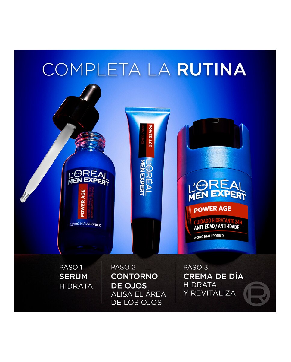 Gel Revitalizante de Noche Anti-edad Power Age 50 ml L'oreal Men Expert - 50 ml 5