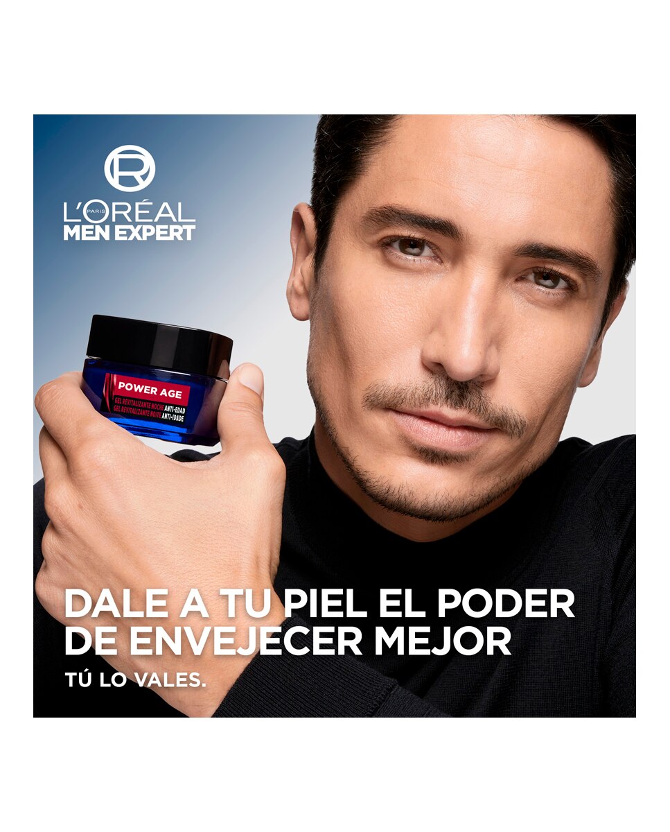 Gel Revitalizante de Noche Anti-edad Power Age 50 ml L'oreal Men Expert - 50 ml 8