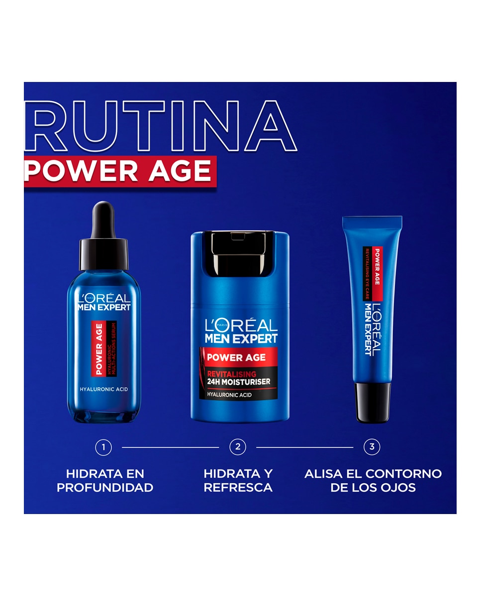 Sérum hialurónico anti-edad Power Age L'Oréal Men Expert 5