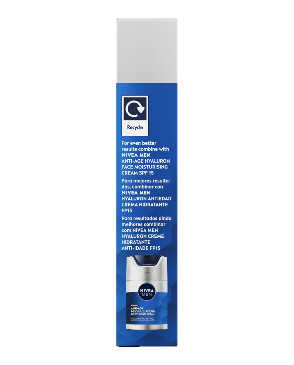 Imagen 3 de Contorno De Ojos Hyaluron Antiedad 15 ml Nivea Men - 15 ml