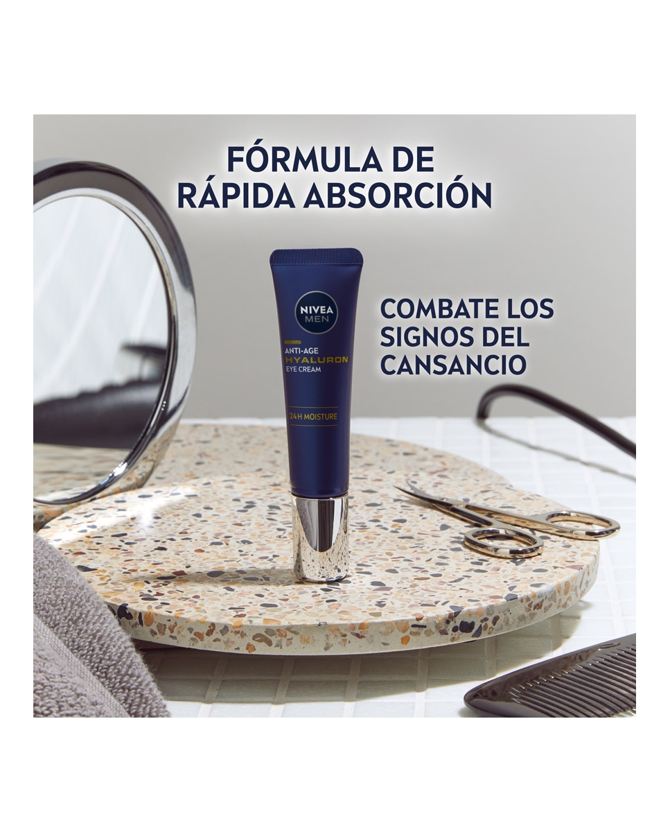 Imagen 4 de Contorno De Ojos Hyaluron Antiedad 15 ml Nivea Men - 15 ml