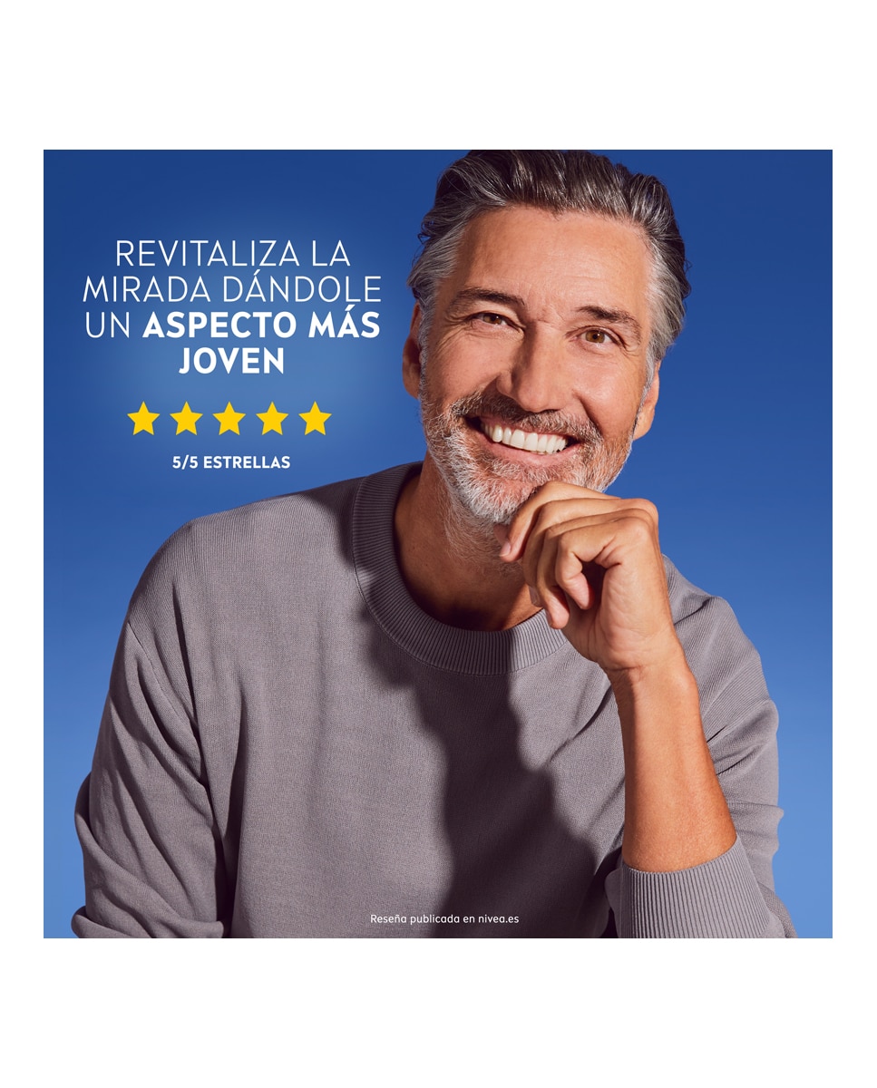 Imagen 7 de Contorno De Ojos Hyaluron Antiedad 15 ml Nivea Men - 15 ml