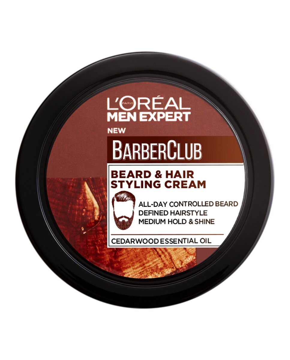 Crema de peinado para cabello y barba Barber Club L'Oréal Men Expert - 75 ml 1