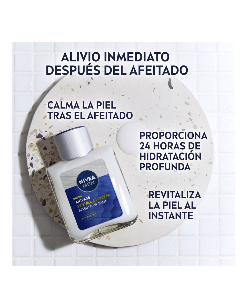 Imagen 3 de After Shave Bálsamo Hyaluron Antiedad 100 ml Nivea Men - 100 ml