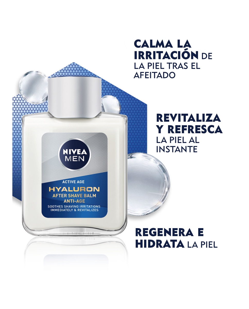 Imagen 4 de After Shave Bálsamo Hyaluron Antiedad 100 ml Nivea Men - 100 ml