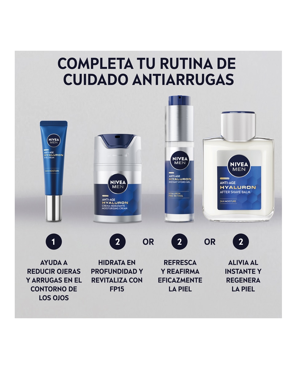 Imagen 8 de After Shave Bálsamo Hyaluron Antiedad 100 ml Nivea Men - 100 ml