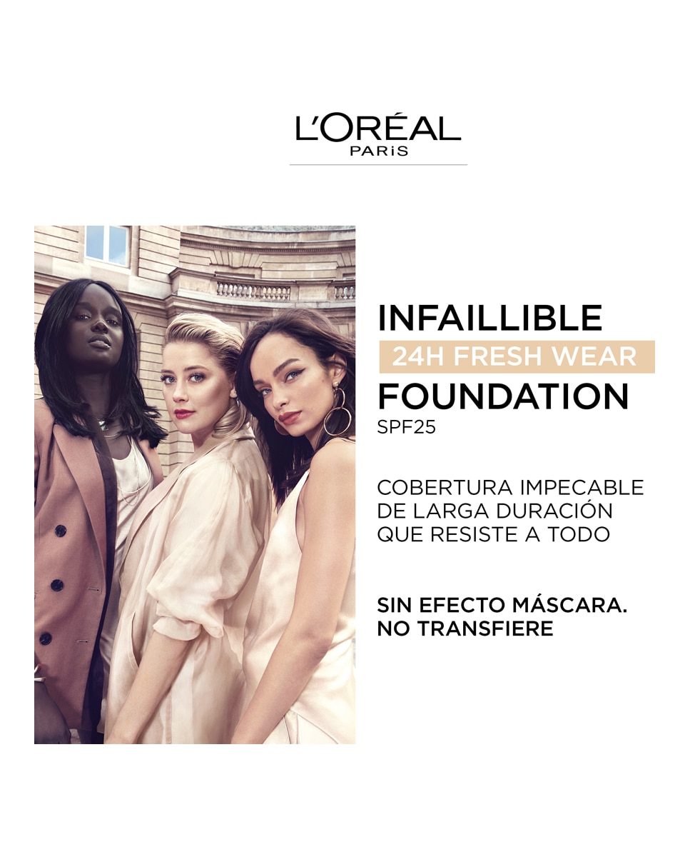 Base de Maquillaje Infaillible 32h Freshwear L'Oréal Paris - Beige Doré 140 30 ml Beige Doré 140-6