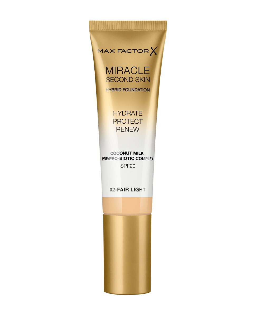 Max Factor - Base de maqullaje Miracle Touch Second Skin Max Factor.