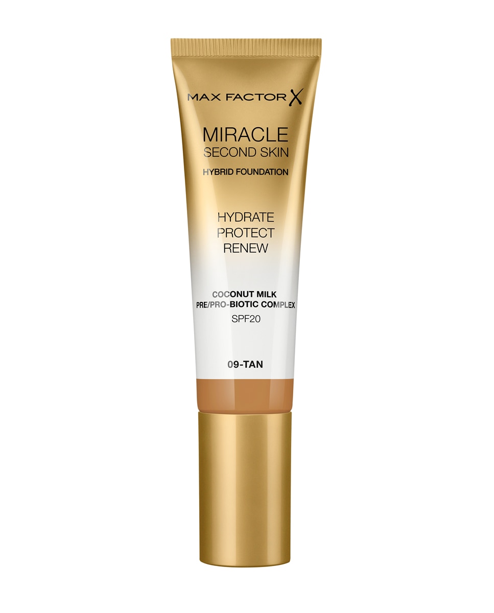 Max Factor - Base de maqullaje Miracle Touch Second Skin Max Factor.