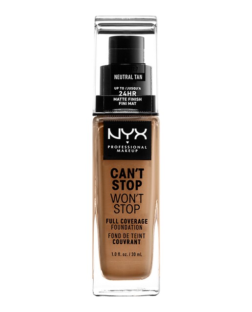 Base de maquillaje waterproof Can't Stop Won't Stop Full Coverage Foundation NYX Professional Makeup