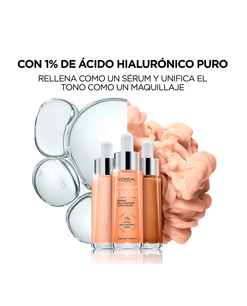 Sérum rellenador con color Accord Parfait Nude L'Oréal Paris - 0,5-2 Very Light 0,5-2 Very Light-4