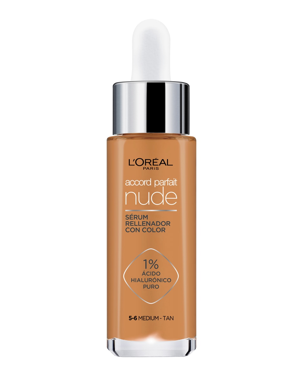 Sérum rellenador con color Accord Parfait Nude L'Oréal Paris - 5-6 Medio-Oscuro 5-6 Medio-Oscuro-1