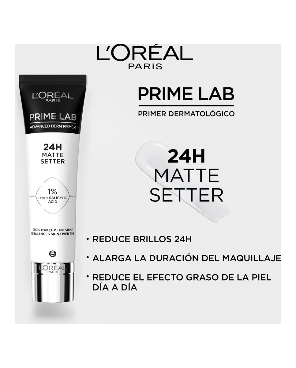 Prebase de maquillaje Primer Lab Matte Setter L'Oréal Paris 5