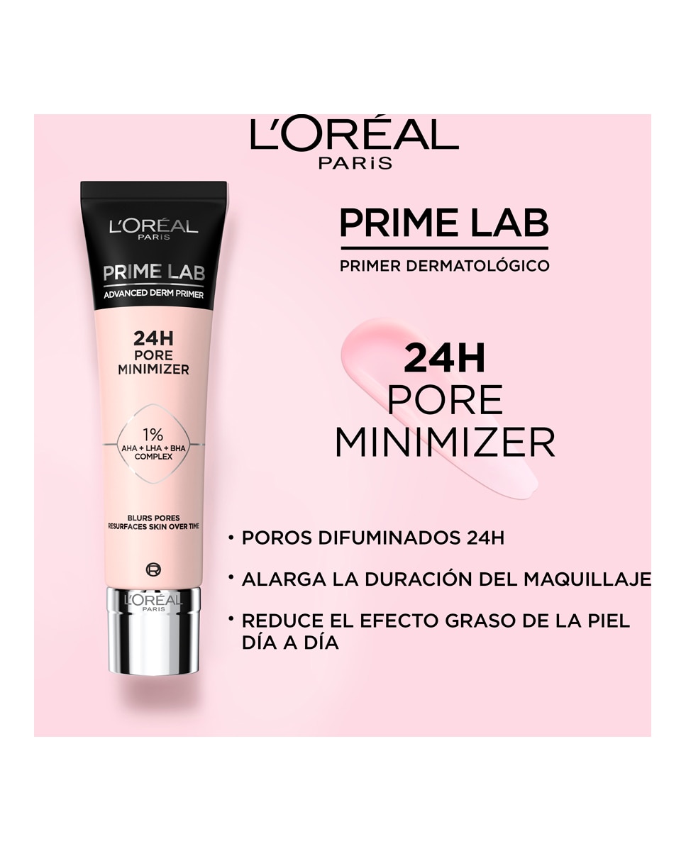Prebase de maquillaje Primer Lab Pore Minimizer L'Oréal Paris 5
