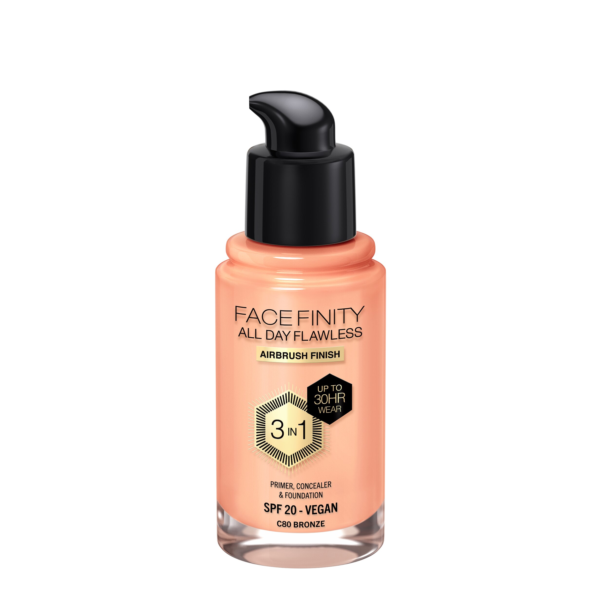 Imagen 2 de Base de maqullaje Facefinity Max Factor - Bronze C80 Bronze C80