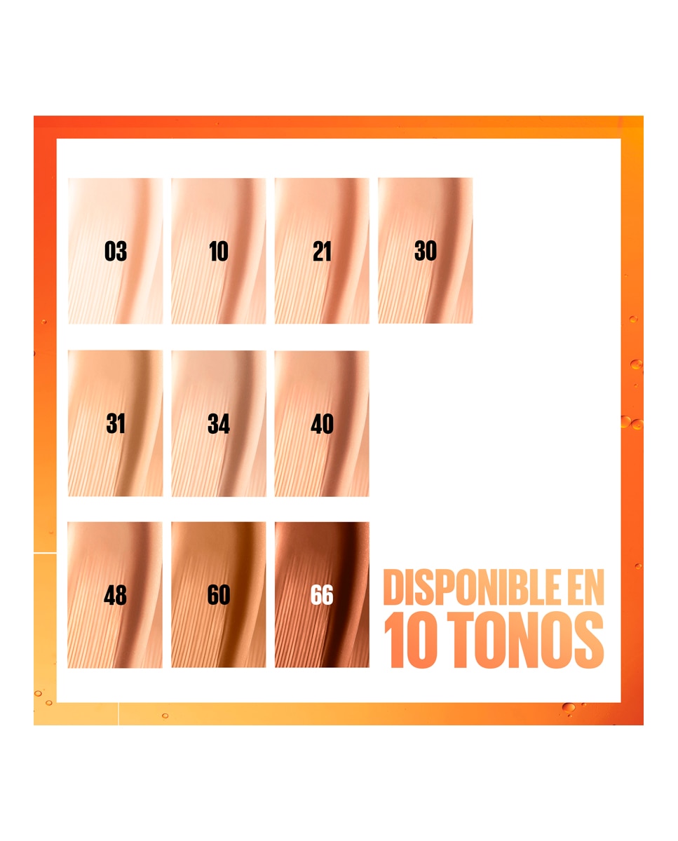 Base de maquillaje Super Stay Skin Tint + Vitamina C 24h Maybelline - 10 10-6